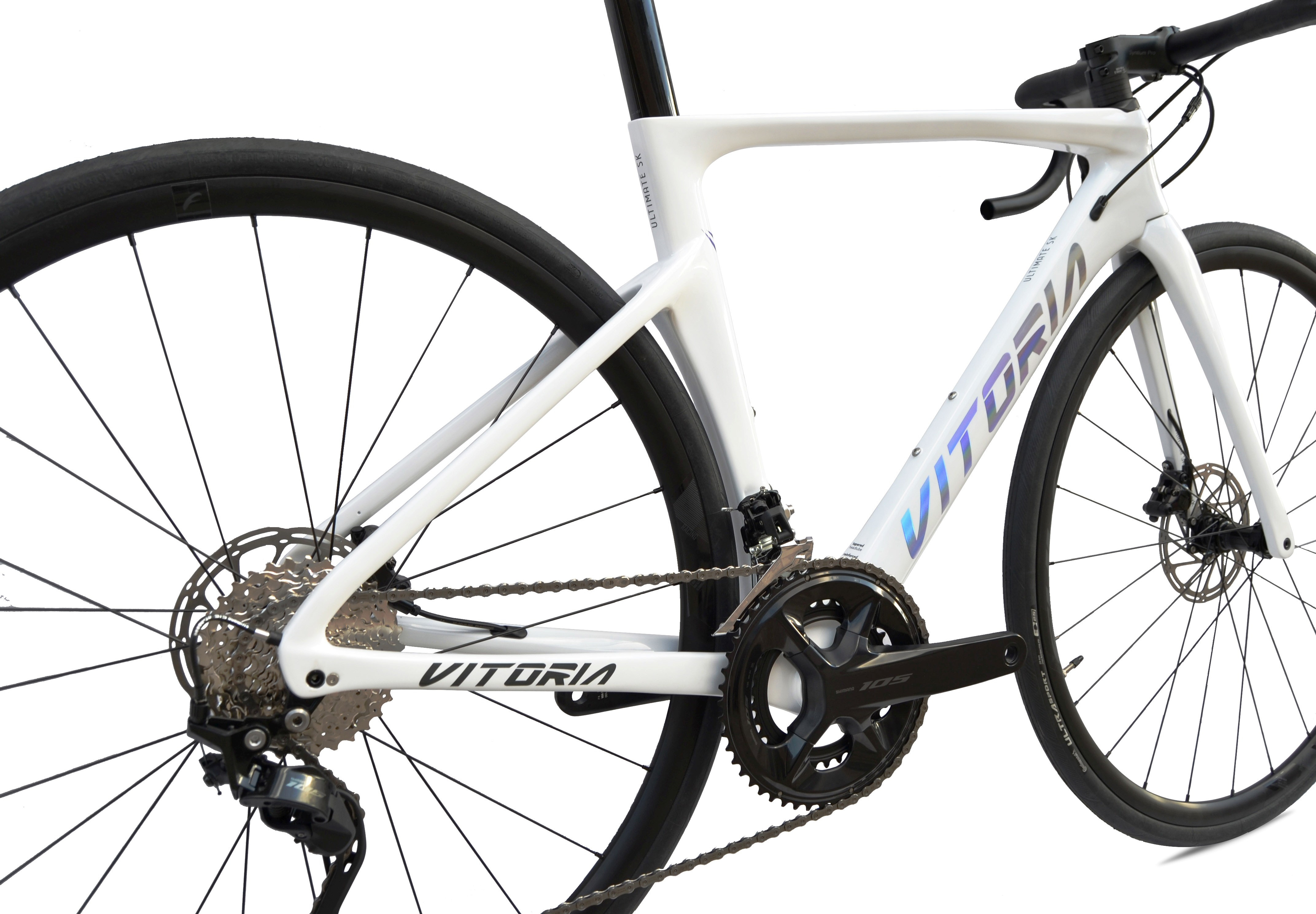 Vitoria Ultimate SK Shimano 105 R7020 11 velocidades, color blanco